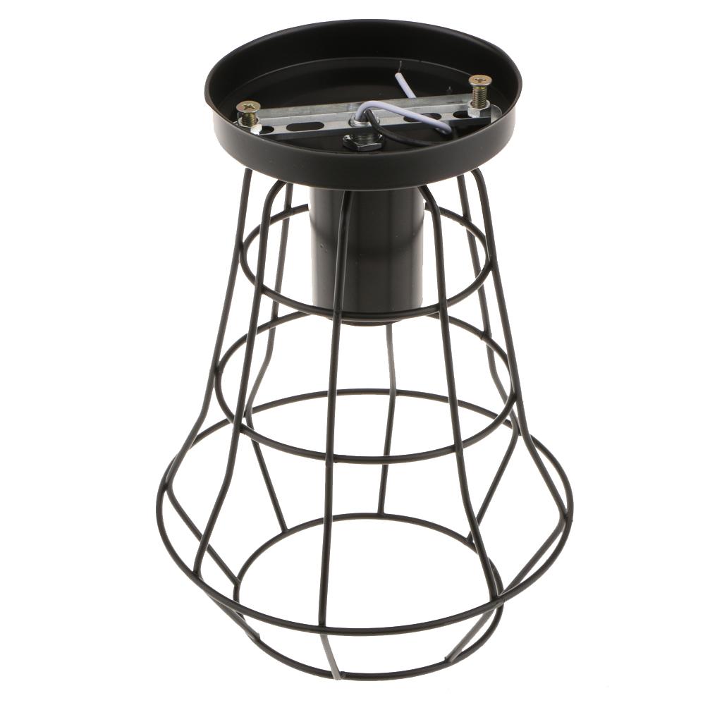 Edison Iron Vintage Hanging Ceiling Light Fitting Lamp Bulb Cage Cafe Lampshade