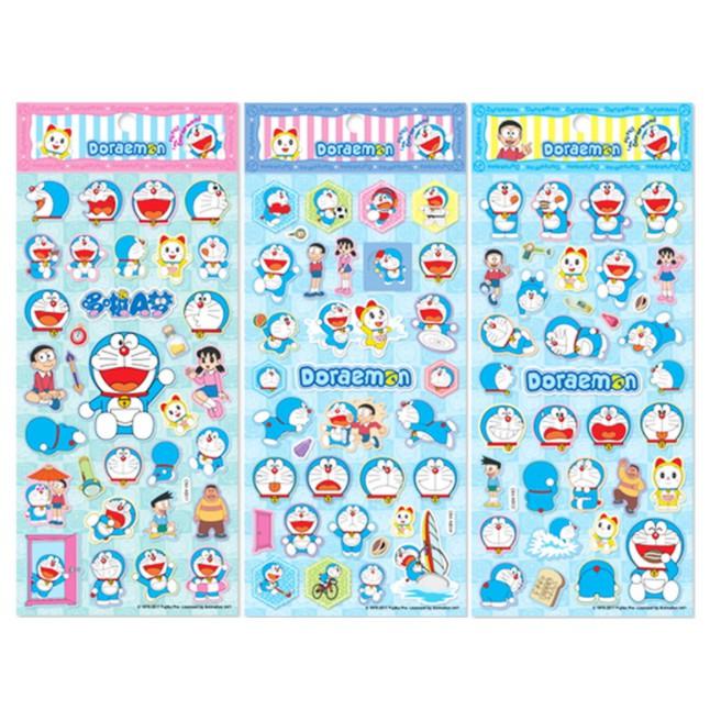 Sticker dán nổi 3D Doreamon, Biệt đội chó cứu hộ, Siêu nhân người nhện Spider man, Khủng long