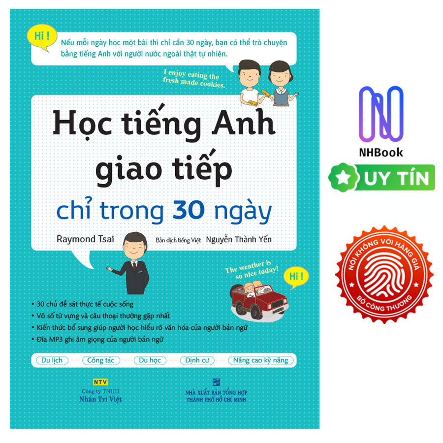 Sách Học Tiếng Anh Giao Tiếp Chỉ Trong 30 Ngày  Tặng Kèm Bút