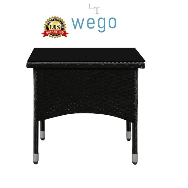 WEGO Bàn ban công / Bàn sân vườn / Bàn hồ bơi bằng mây nhựa // Outdoor Furniture Balcony Table Rattan furniture Side Table for Indoor-Outdoor