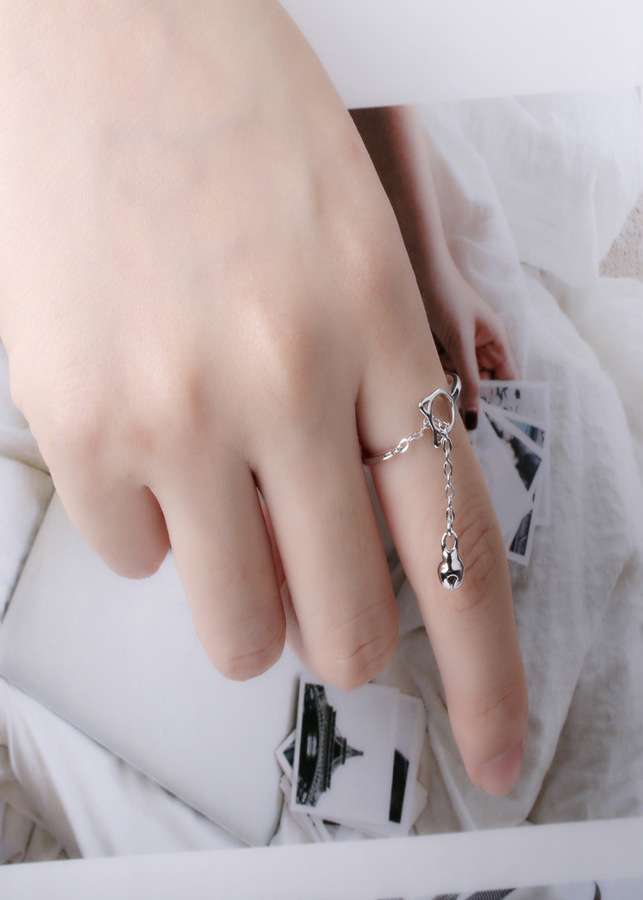 Nhẫn nữ thời trang hình mèo N28