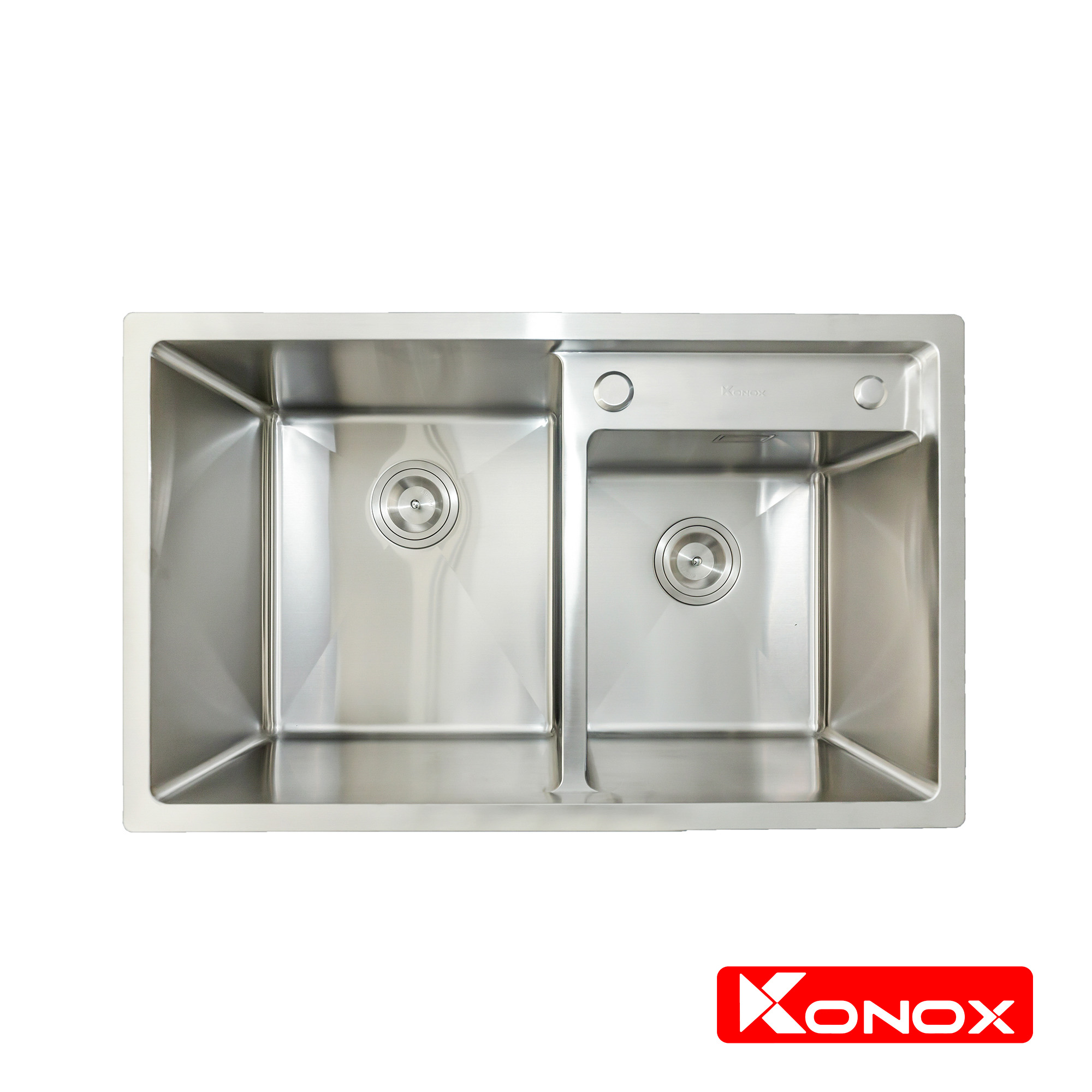 Chậu rửa bát Konox, Overmount Series, Model KN7847DO , Inox 304AISI tiêu chuẩn châu Âu, 780x470x228(mm), Hàng chính hãng