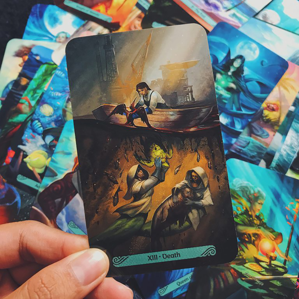 Bộ Bài Mermaid Tarot 78 Lá Bài Tặng Đá Thanh Tẩy