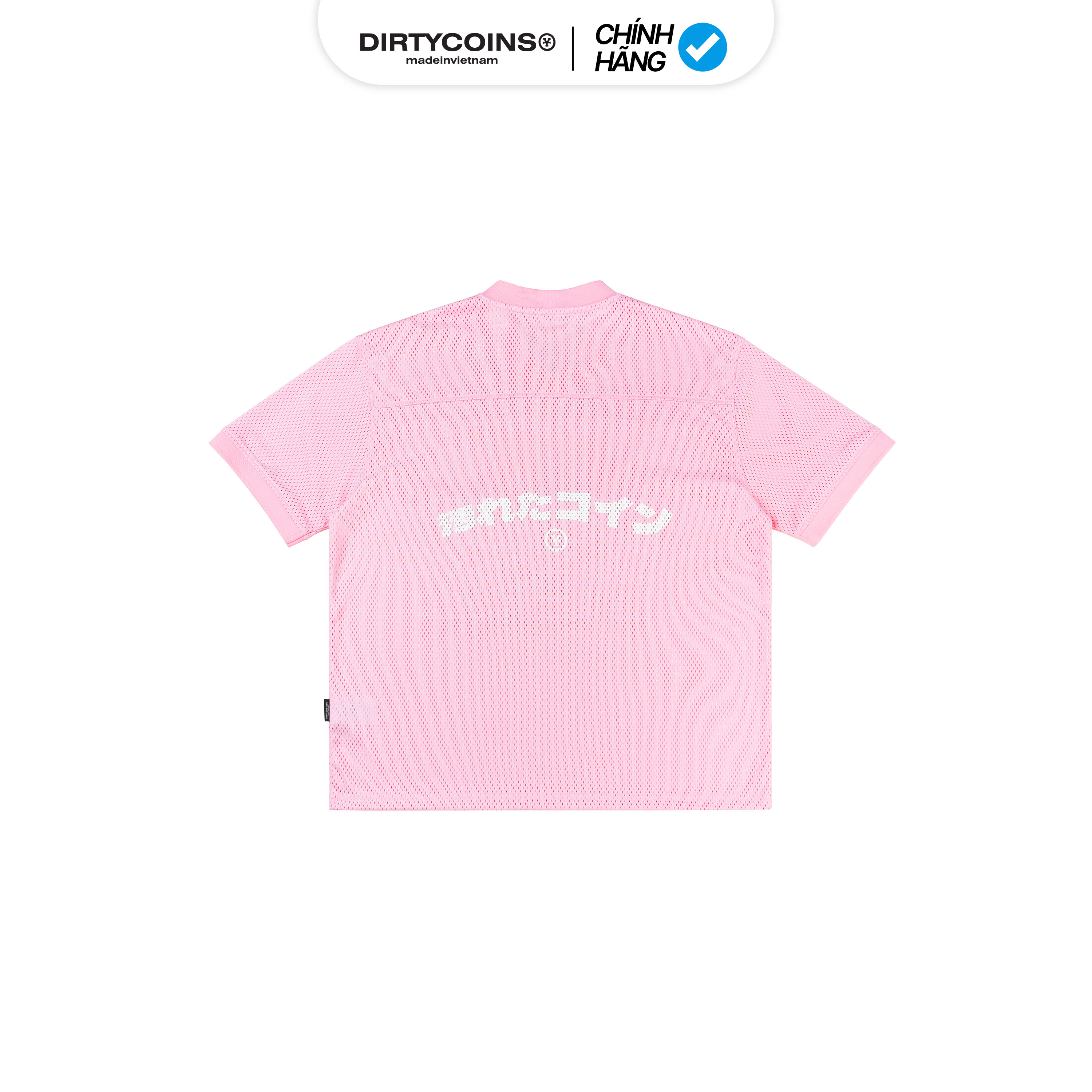 Áo Thun DirtyCoins Y2K Jersey Football Pink