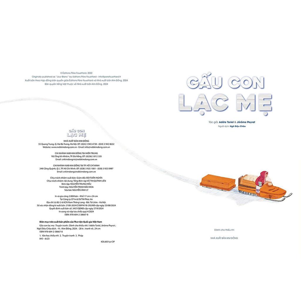 Sách - Gấu Con Lạc Mẹ - Adèle Tariel & Jérôme Peyrat - Kim Đồng