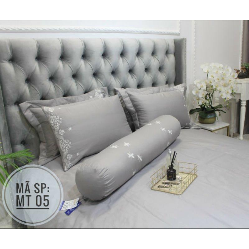 Bộ chăn ga gối phủ lụa 7 món