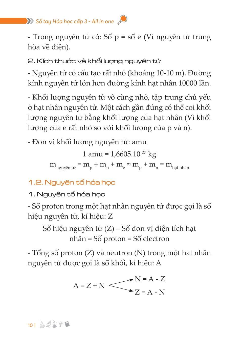 Sách - Sách All In One - Sổ Tay Vật Lý, Ngữ Văn, Sinh Học, Hóa Học Cấp 3
