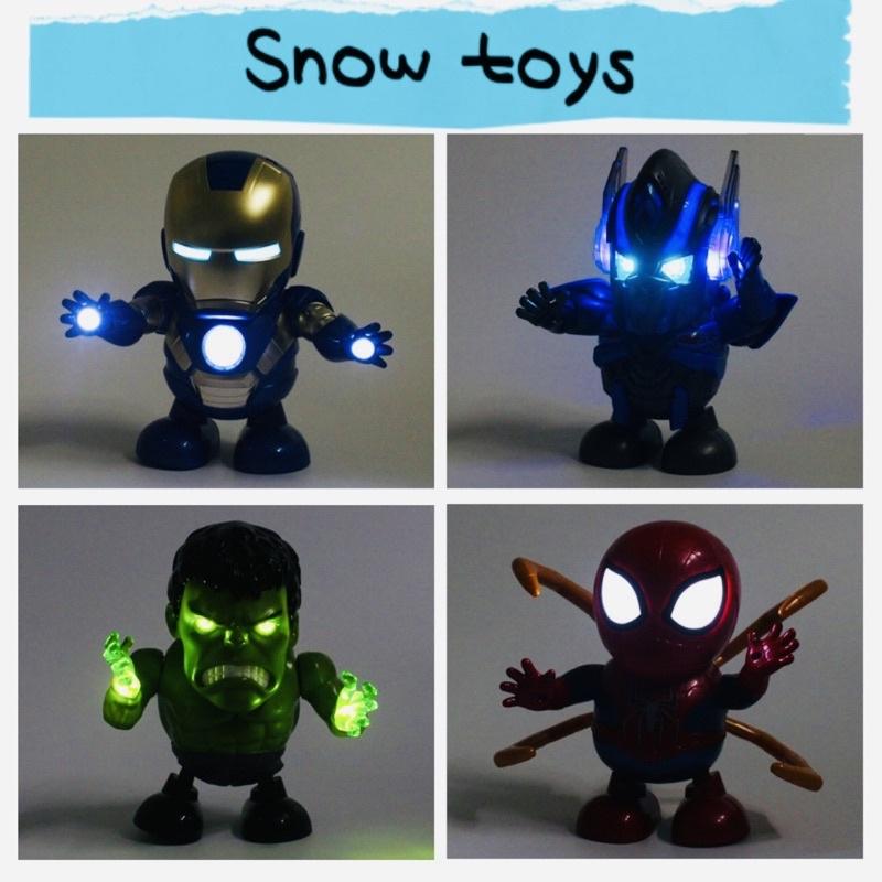 Robot nhảy múa Dance Hero nhảy múa phát nhạc ánh sáng nhấp nháy - Captain America Spider man Iron man Batman Thanos