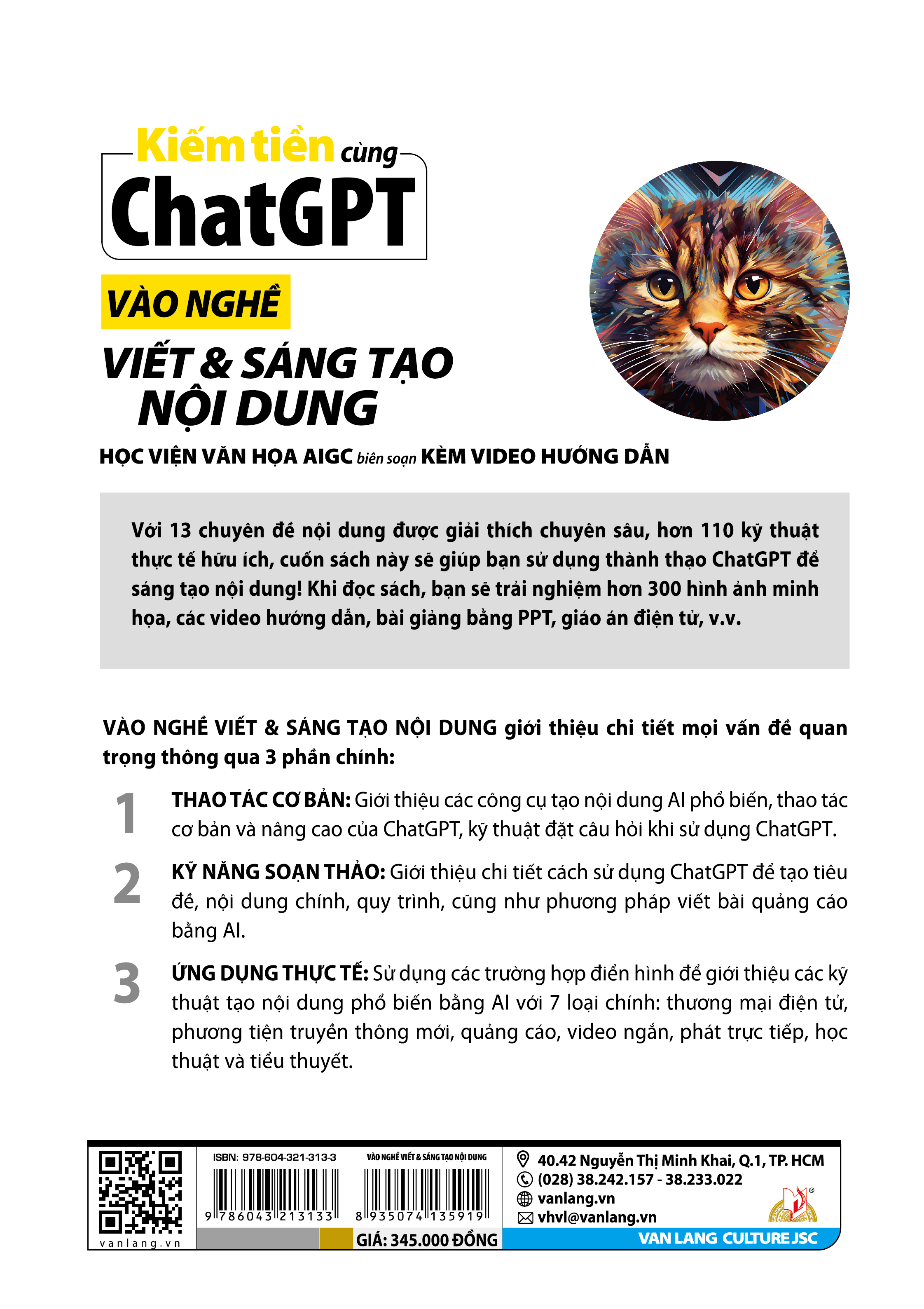 Kiếm Tiền Cùng ChatGPT - Vào Nghề Viết &amp; Sáng Tạo Nội Dung - Vanlangbooks