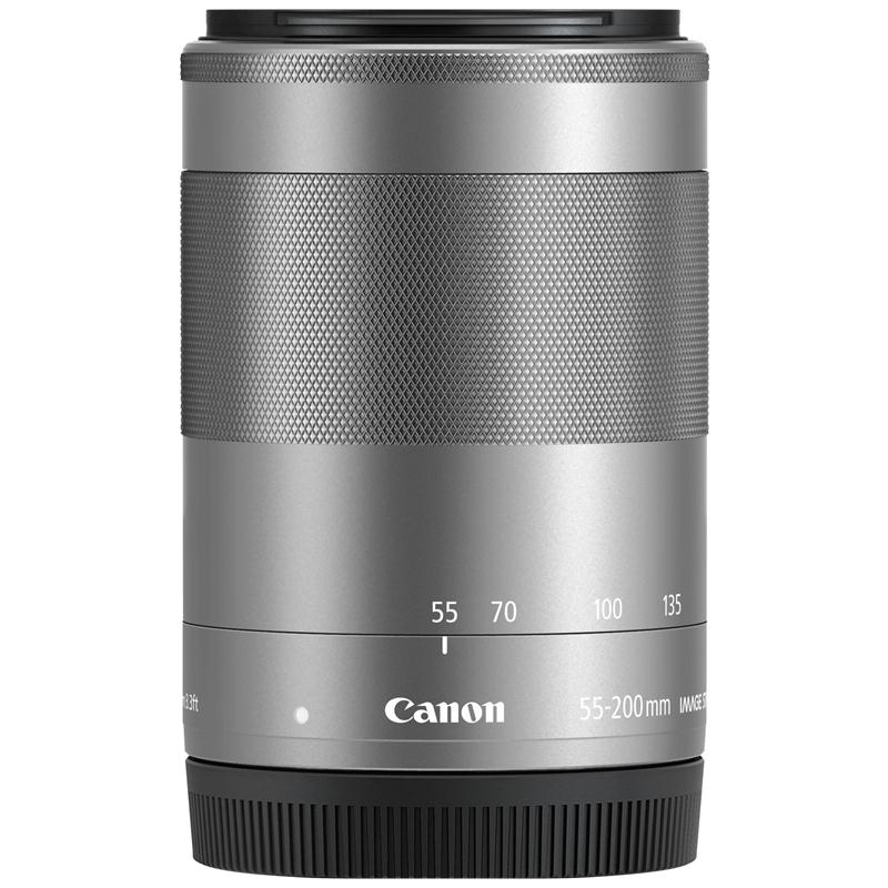 Ống kính Canon EF-M55-200mm f/4.5-6.3 IS STM Đen/Bạc - Hàng Chính Hãng