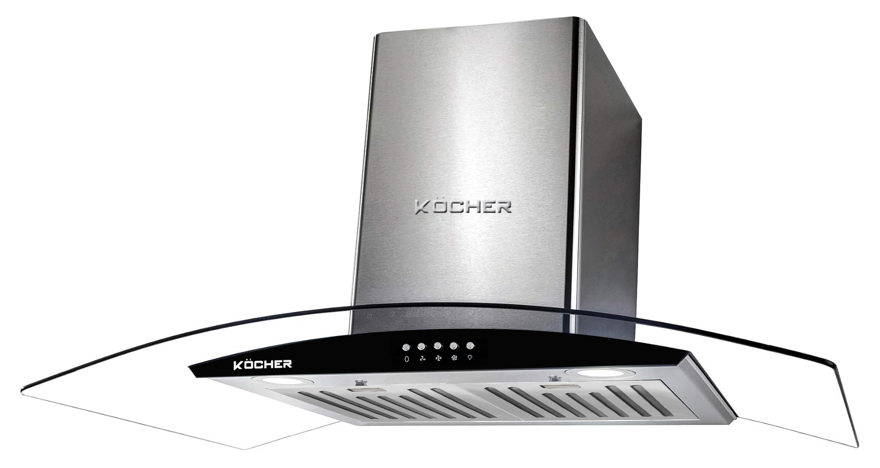 Máy Hút Mùi Kính Cong Kocher K-8872I (90CM) - Hàng Chính Hãng