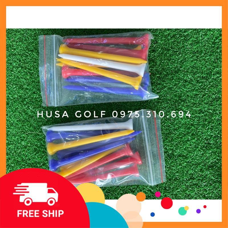 Tee golf gói 10 chiếc chất nhựa ngắn/dài