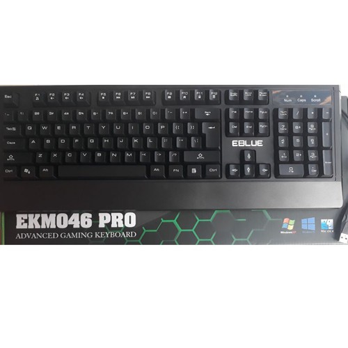 Bàn phím có dây chuyên gaming EKM046 PRO - Giá rẻ - Chống nước -  Hàng chính hãng