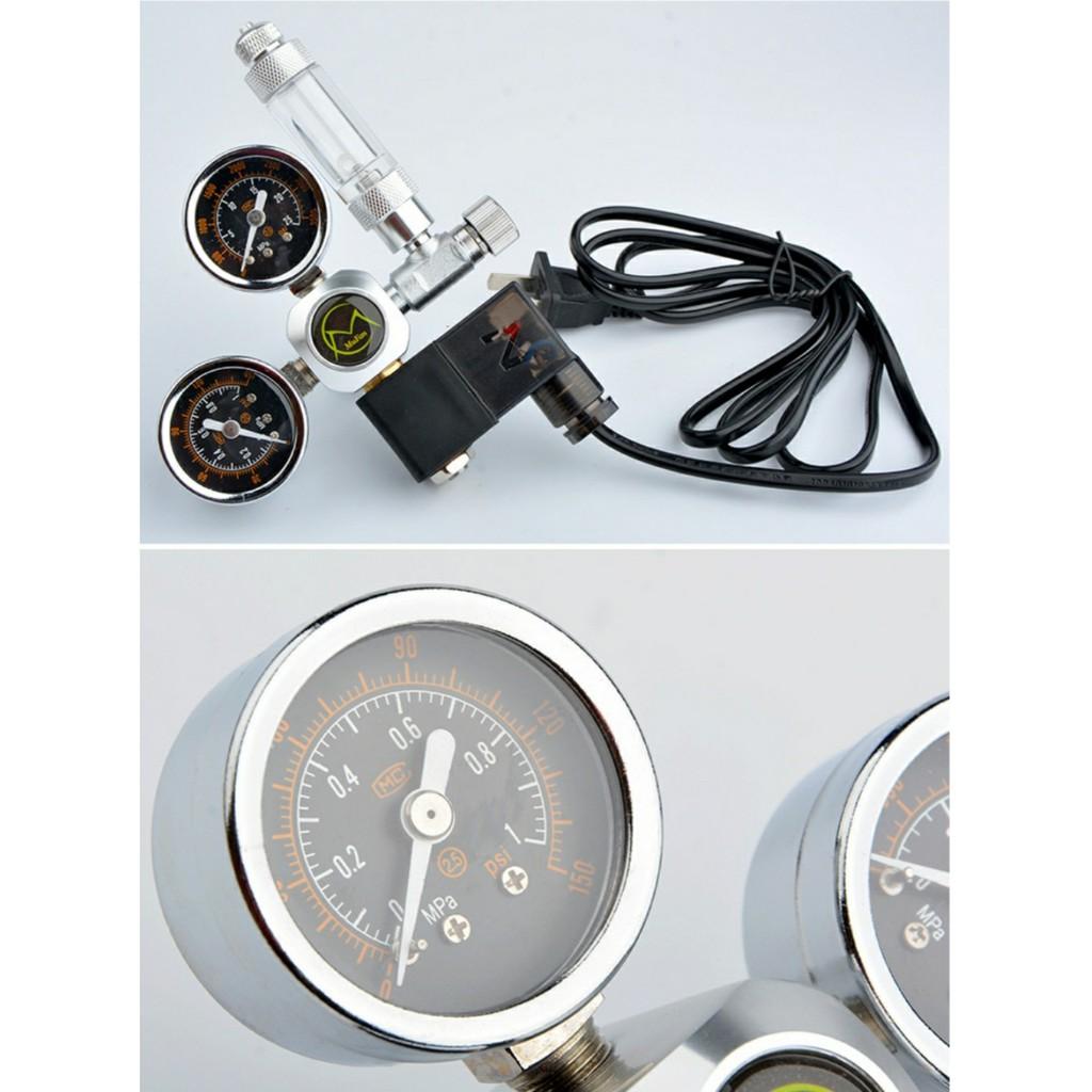 Van điện Mufan- Bộ đóng mở Co2 - Dụng cụ điều chỉnh khí co2 chính hãng