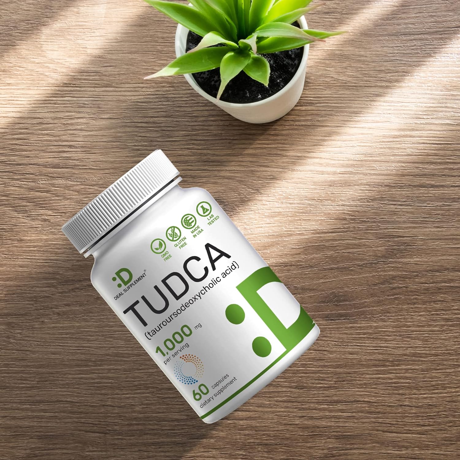 Deal Supplement Tudca 1000mg (60 Viên) - Hỗ Trợ Tăng Cường Sức Khỏe Gan - Thận Và Hiệu Quả Tăng Cơ