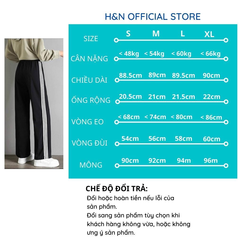 Quần thể thao nữ ống rộng Quần jogger nữ 3 sọc ống đứng chất Umi cao cấp HN Clothing Q5