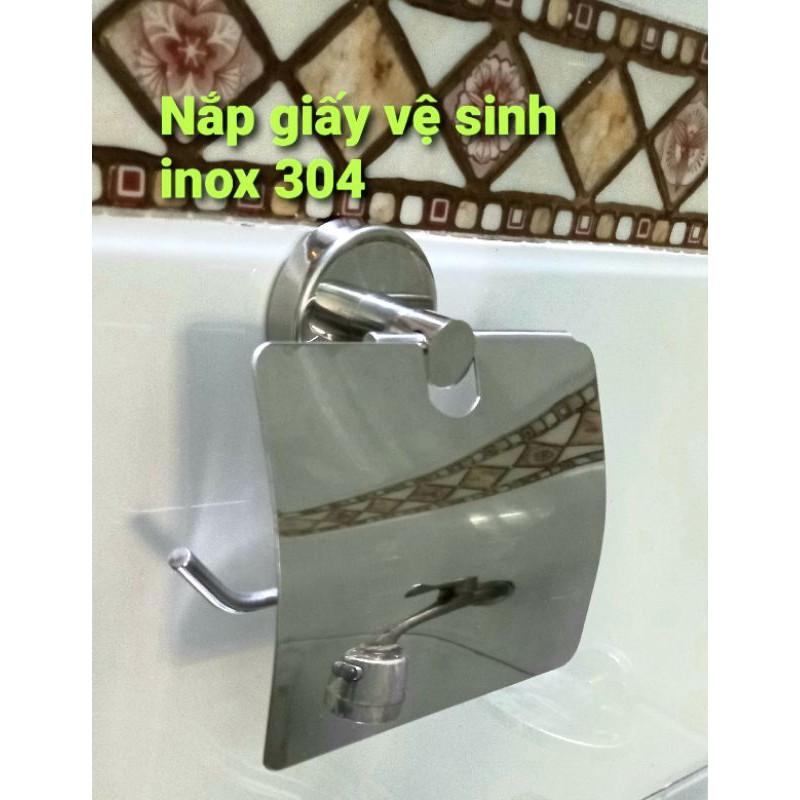 Nắp để giấy vệ sinh inox 304 đặc. rất cứng cáp và an toàn khi sử dung.