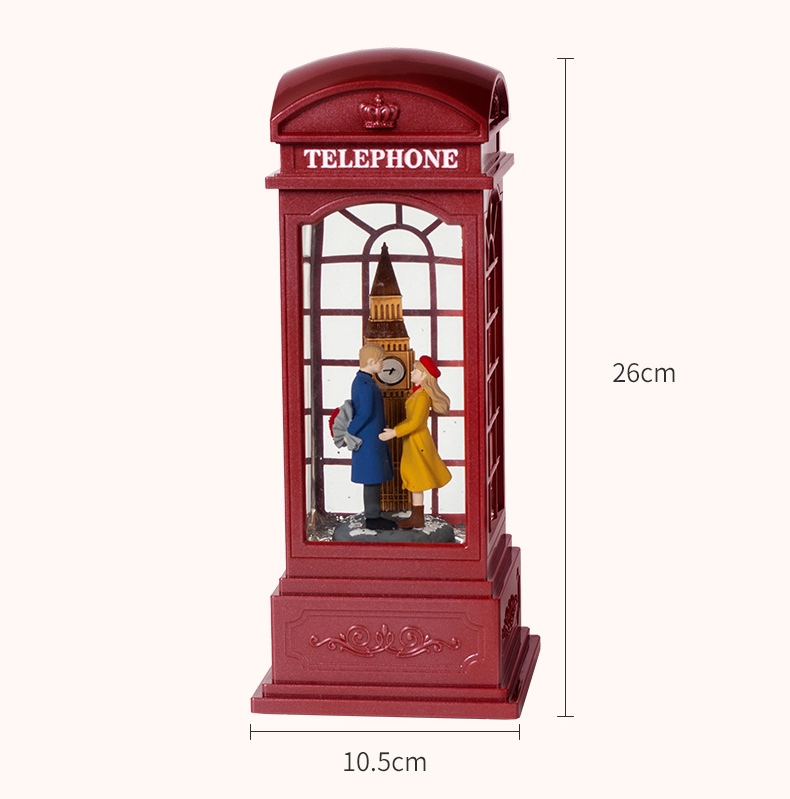 Hộp Nhạc Quả Cầu Tuyết Tỏ Tình Dưới Tháp BigBen_ Hàng Chính Hãng