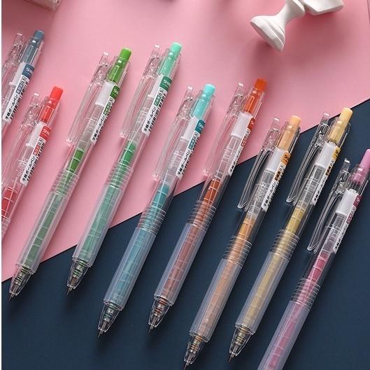 Set 9 bút Gel Morandi có thể thu gọn thay đổi màu nước sáng tạo