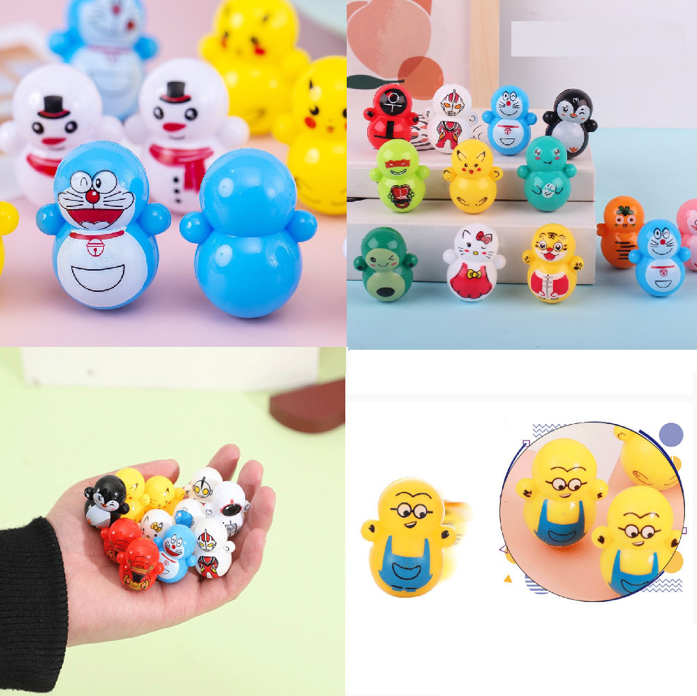 Set 4 con lật đật mini đáng yêu (7 mẫu khác nhau)