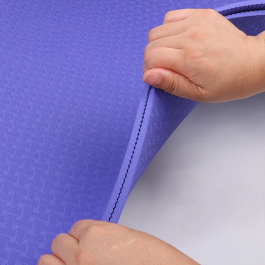 Thảm yoga 6mm hoặc 8mm 1 lớp TPE tặng túi xịn(Khách chọn màu)