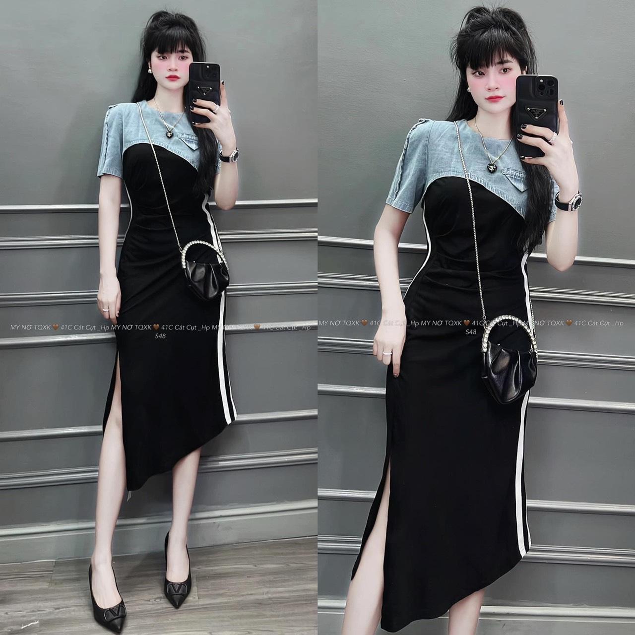 VÁY ĐI CHƠI, VÁY SUÔNG, VÁY BÒ GIẶT PHA XẺ SIÊU HOT