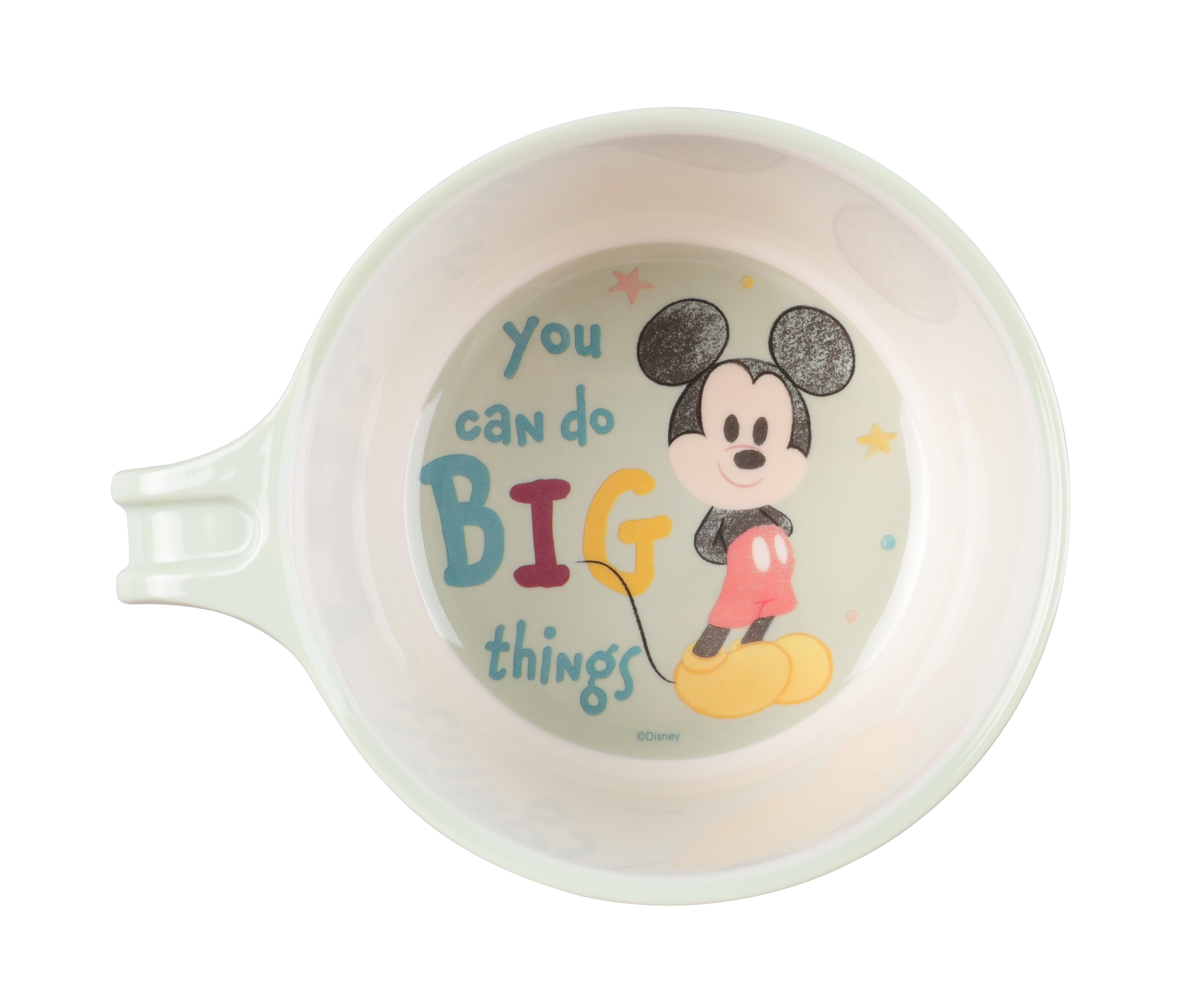 Chén Melamine tay cầm 2 màu chịu nhiệt cho bé