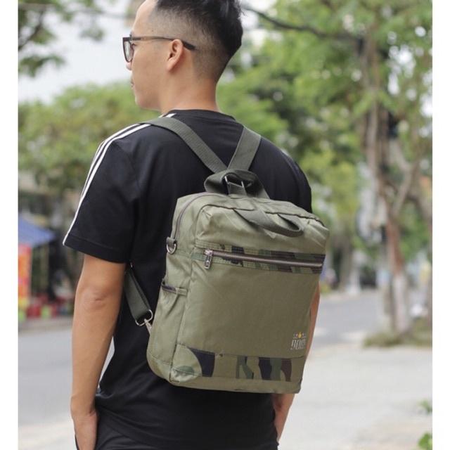 Balo học sinh, sinh viên thời trang unisex với chất dù nhẹ bền - BOM