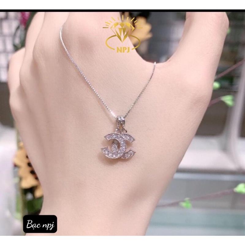 Dây chuyền X kiểu dáng mới, vòng cổ nữ Bạc ta - Bạc npj