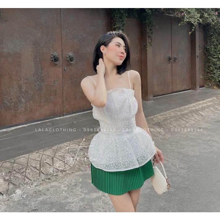 Chân váy xếp ly ngắn nhiều màu Lalaclothing