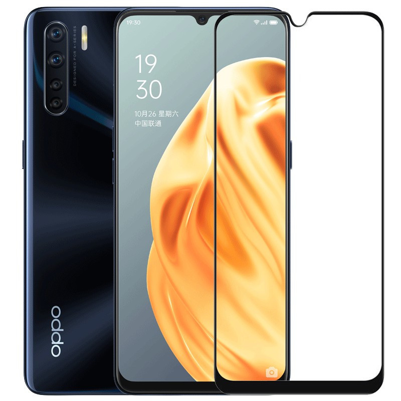 Miếng dán kính cường lực full màn hình 111D cho Oppo A91 hiệu HOTCASE - Hàng nhập khẩu