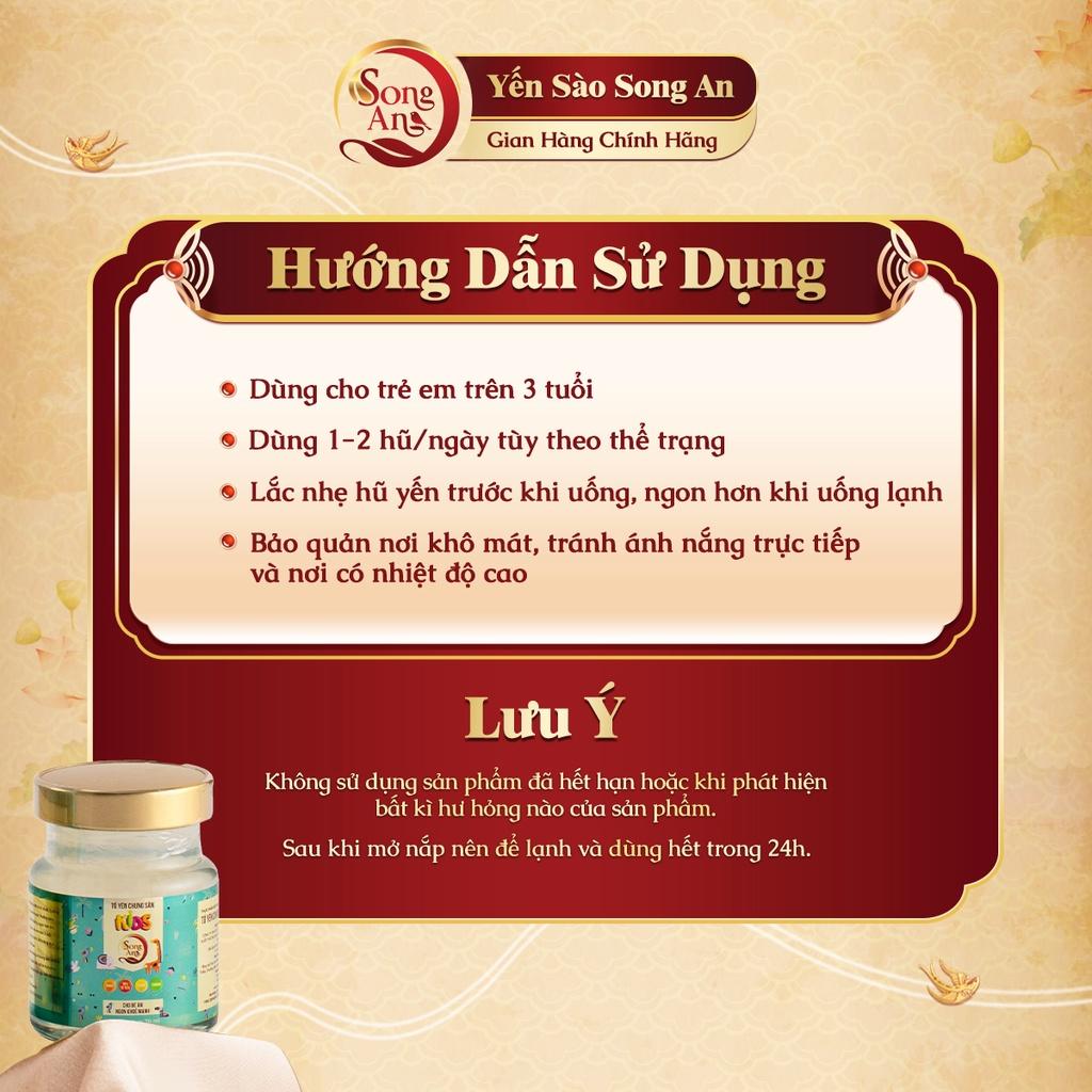 Yến chưng sẵn cho bé lốc 6 hũ Song An Food bổ sung dưỡng chất bồi bổ sức khỏe