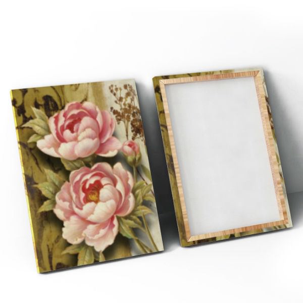 Bộ 2 Tranh Canvas Không Viền Treo Tường Phòng Khách "Hoa Mẫu Đơn" W417
