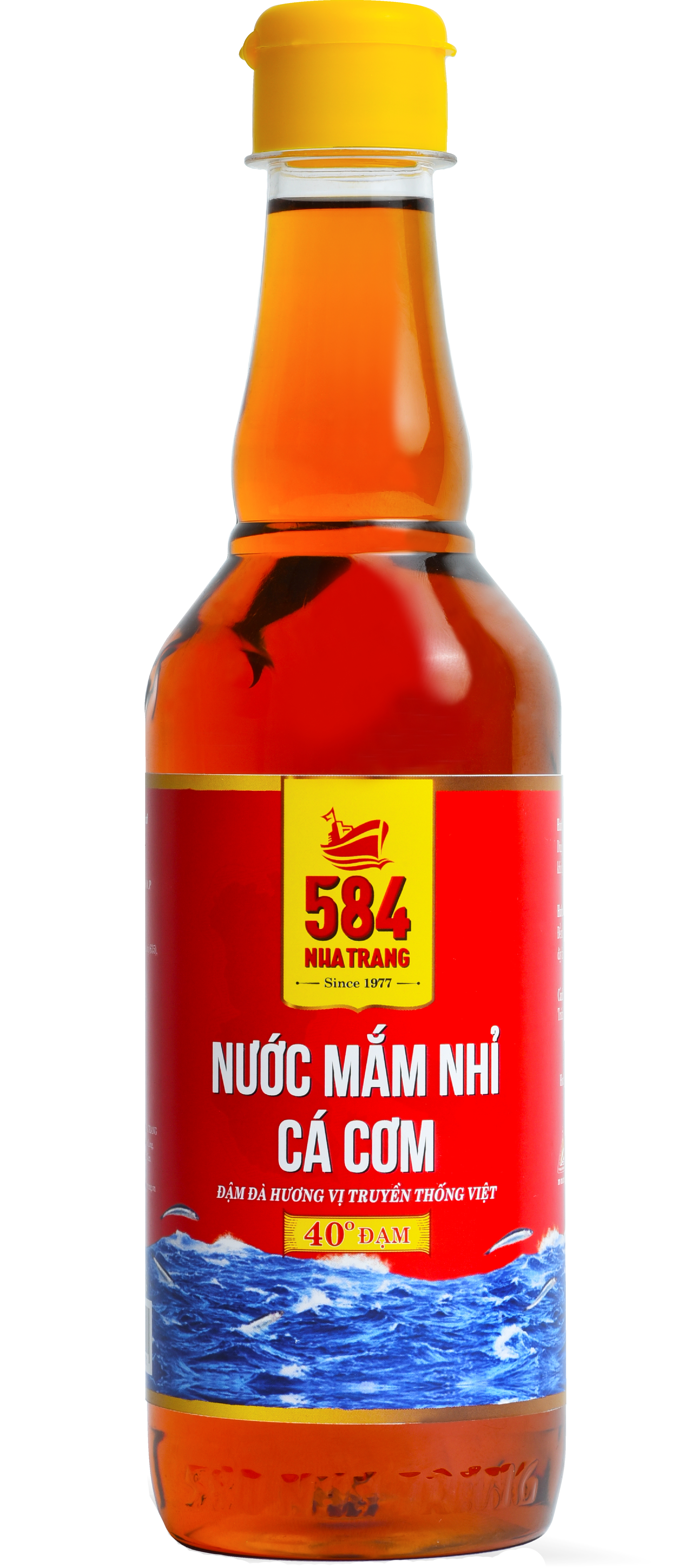 Nước mắm Nhỉ Cá cơm 40 độ đạm- 584 Nha Trang - Chai PET 500ml, Date luôn mới