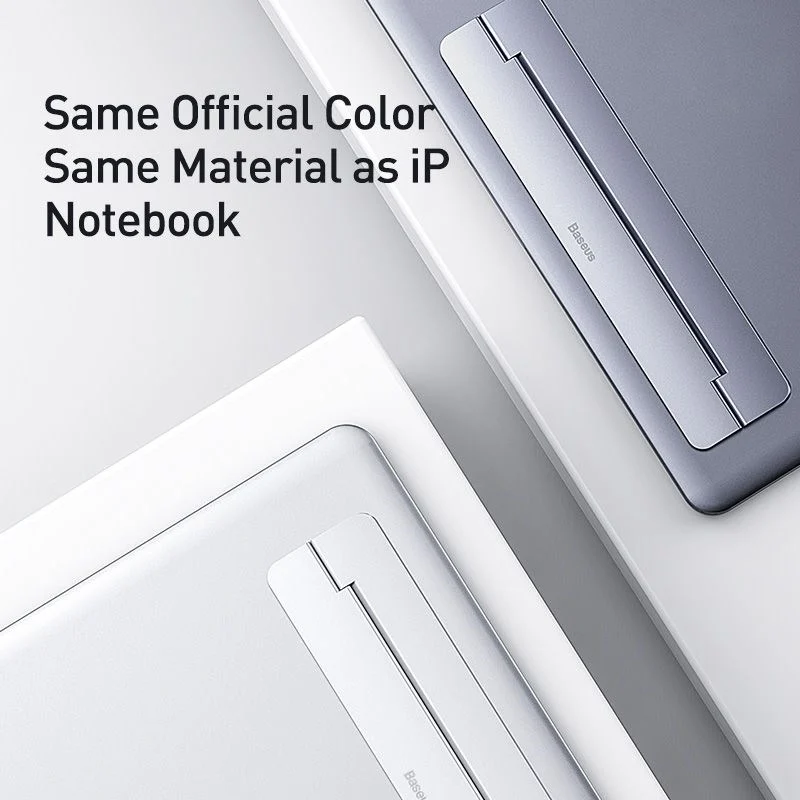 Giá đỡ đế đỡ tản nhiệt dạng xếp siêu mỏng dùng cho Maccbook / Laptop hiệu Baseus Papery Notebook Holder (0.3cm slim, 8° Angle, Foldable, Portable Alloy Laptop Stand, từ 17 inch trở xuống) - hàng nhập khẩu