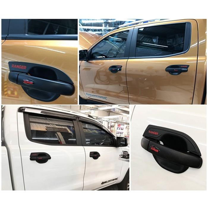 Bộ ốp tay nắm, ốp hõm cửa xe Ford Ranger