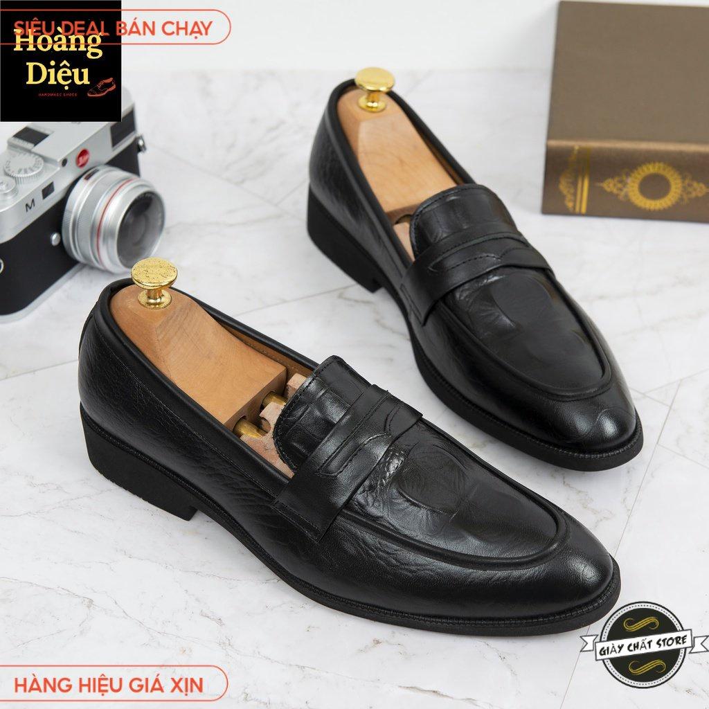 Giày Tây Nam Công Sở Cao Cấp, Hàng thủ công handmade 100 %, Chất Da Pu Pu Màu Nâu Đẳng Cấp Sang Trọng