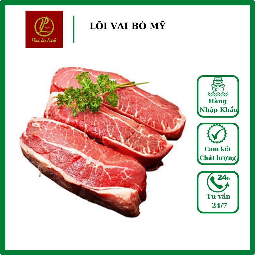 Lõi Vai Bò Steak Mỹ - 1KG