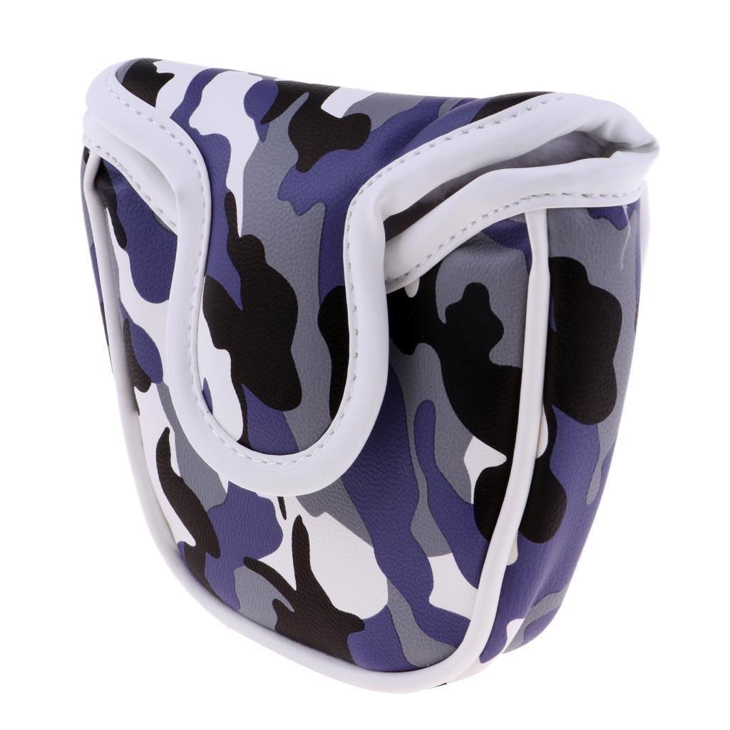 2Pcs Replacement Golf Mallet Putter Head Cover Headcover With  Closure