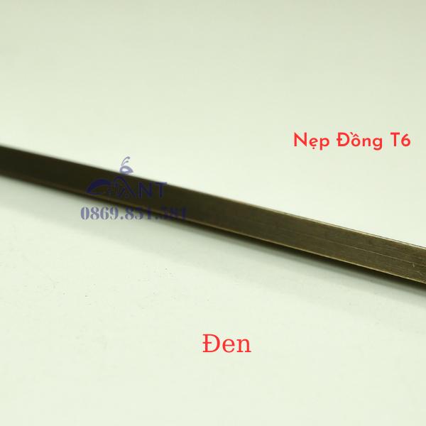 Nẹp Đồng T6 Đen, Nẹp đồng chữ T, Nẹp đồng chống trơn, giá 1m