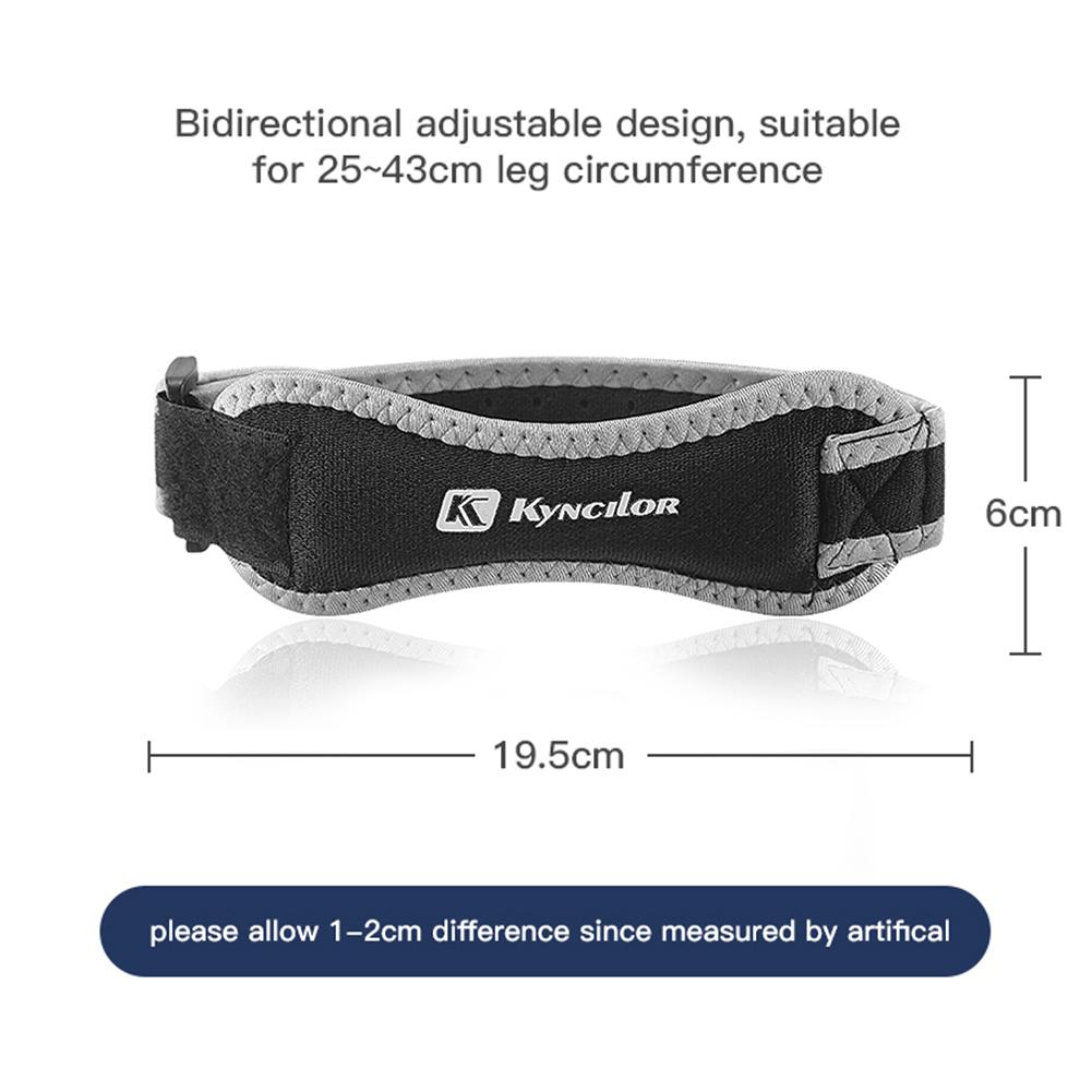 1PC điều chỉnh đầu gối có thể điều chỉnh ban nhạc KNEECAP KNEPEPADS Hỗ trợ đầu gối dây đeo bóng rổ bóng rổ bảo vệ thể thao chuyên nghiệp Color: Sky Blue