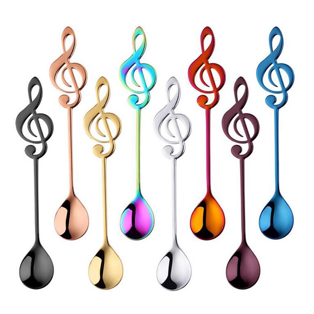 Stainless Steel Coffee Spoon Cocktail Stirring Spoons Multicolor