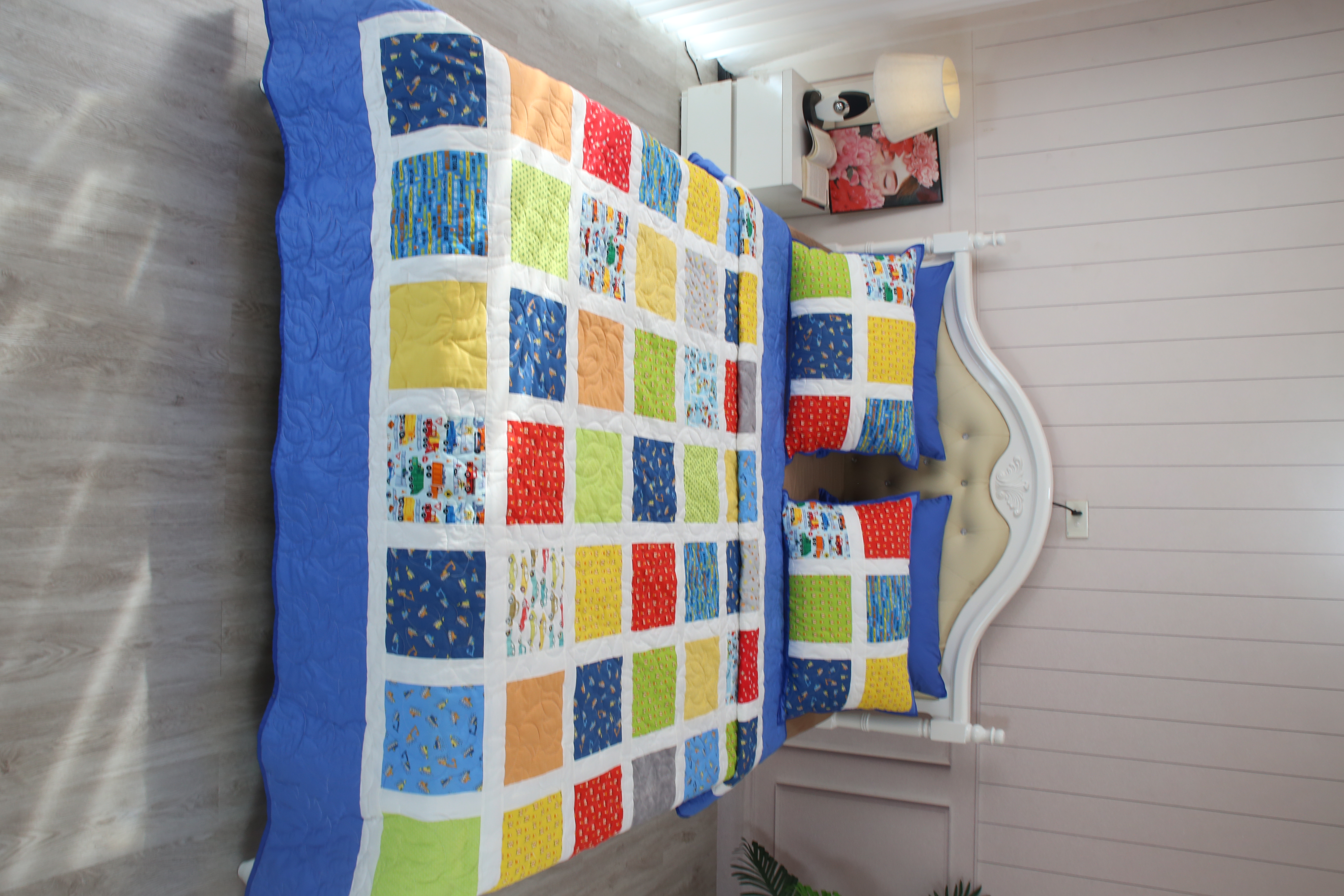 QUILT BLANKET CHĂN COTONE HÀN HOẠ TIẾT GHÉP VẢI COTTON 100% HQ /Cappiano Home/OEM