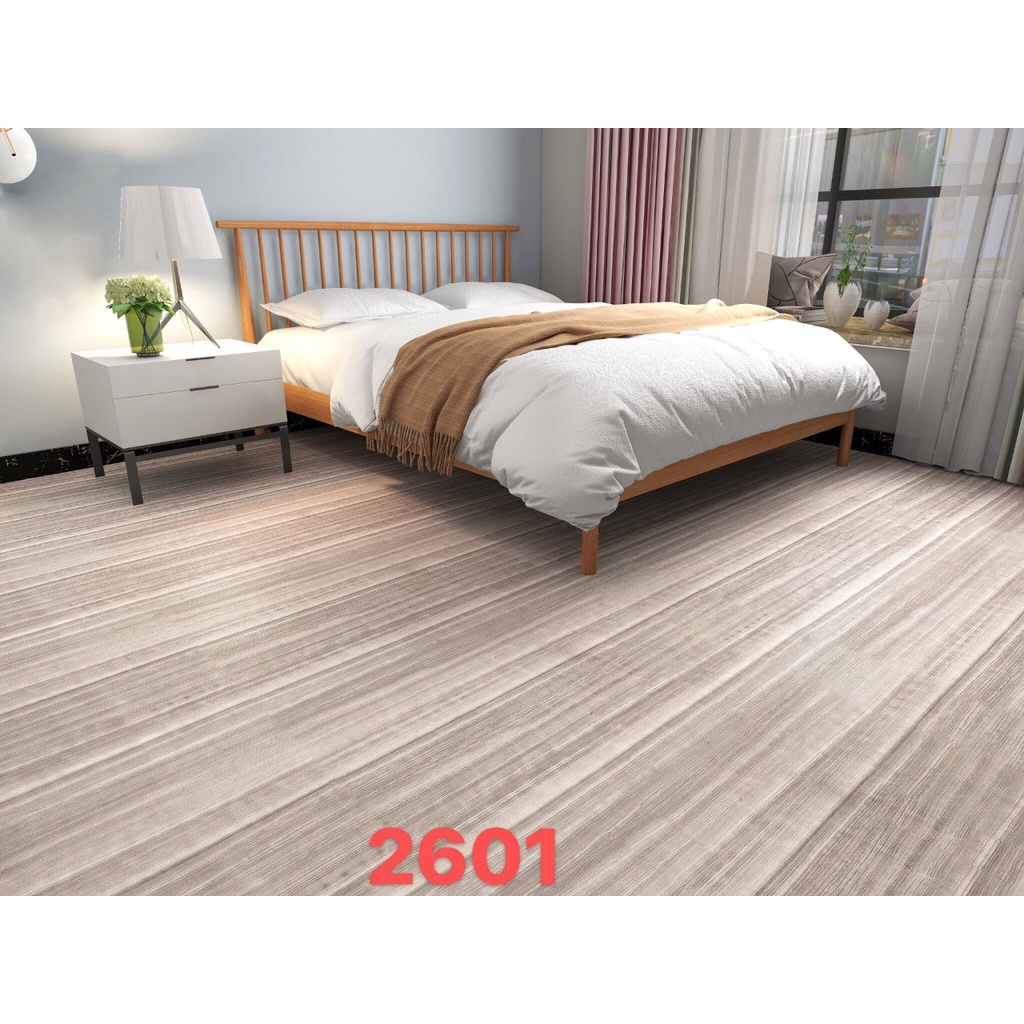 Decal Giấy Dán Nền Sàn Nhà Trang Trí Nhà Cửa VÁN NÂU SÁNG 2601 Có Keo Sẵn Khổ 60cm, GIÁ BÁN 1 MÉT DÀI