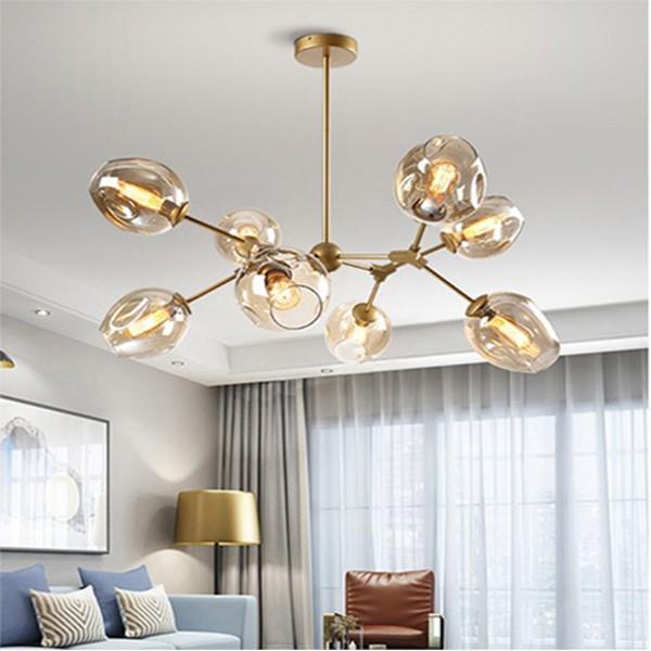 Đèn chùm thả cao cấp FLOWER TUROFANG 8 bóng - 12 bóng thắp sáng để khơi dậy đam mê và hạnh phúc