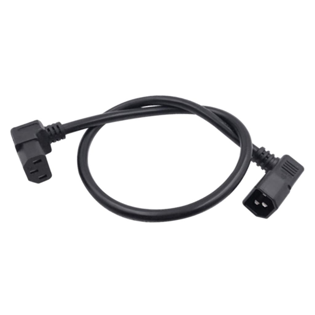 1.5m IEC320 C13 To C14 Angle Power Extension Cable Cord For PDU Converter