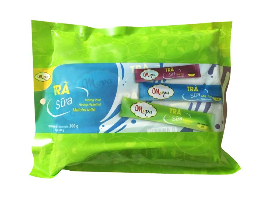 Trà Sữa Vanilla, Hazelnut Và Matcha Latté Hòa Tan Maya (15 Gói x 20g)