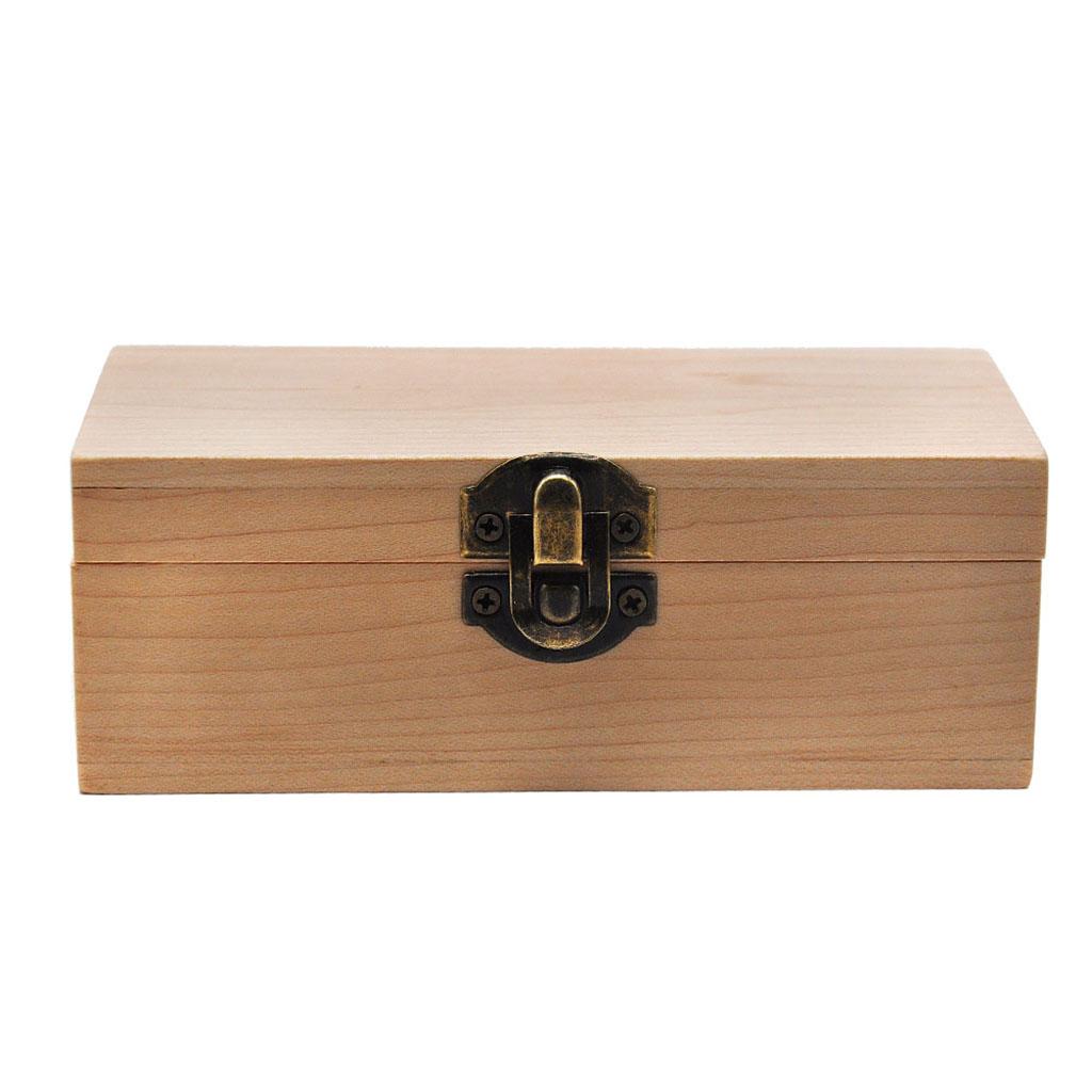 2x Portable Wooden Storage Box Rolling Cigarette Tool Box Organizer A+D