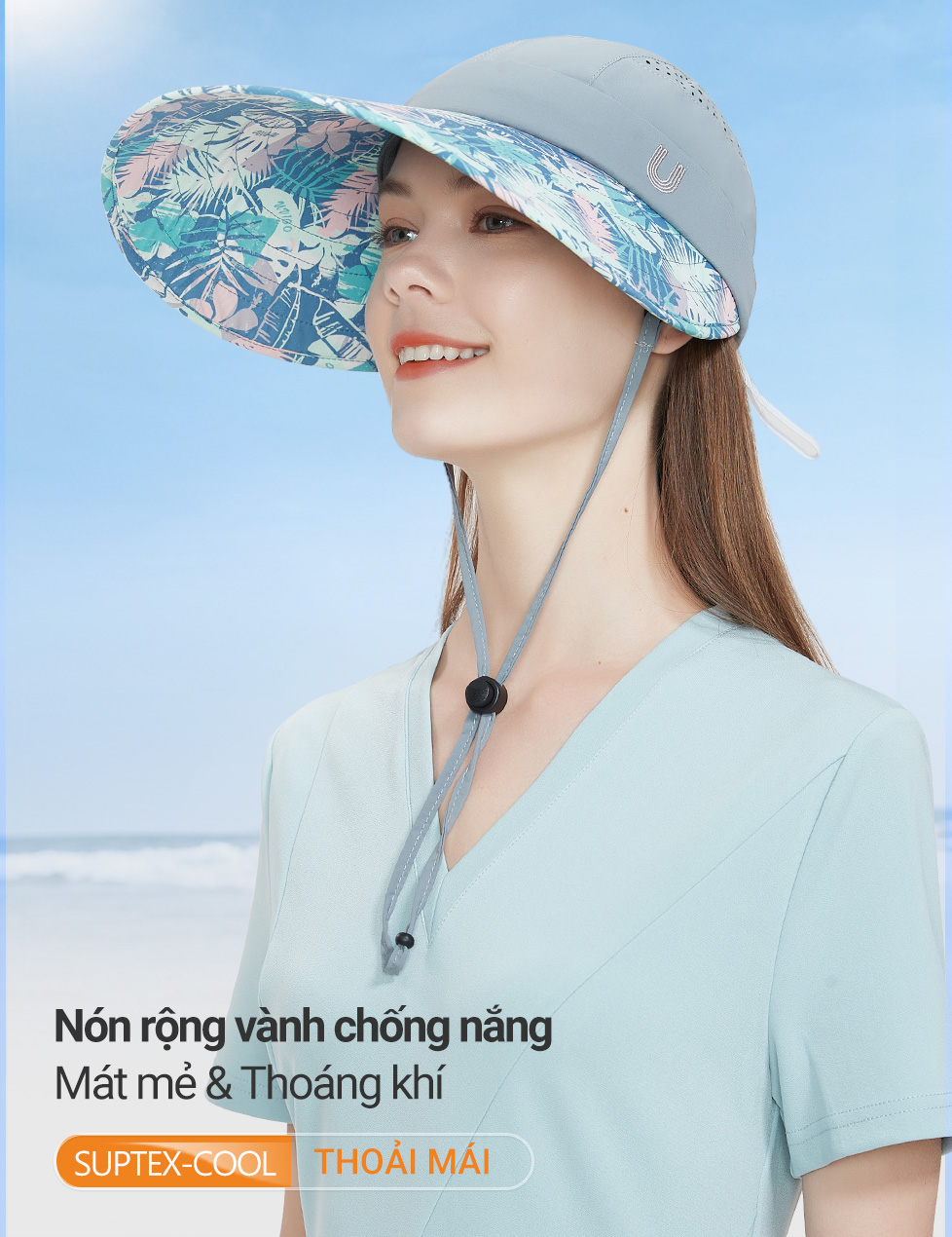 Nón Rộng Vành Chống Nắng Unisex UV100 MF23315