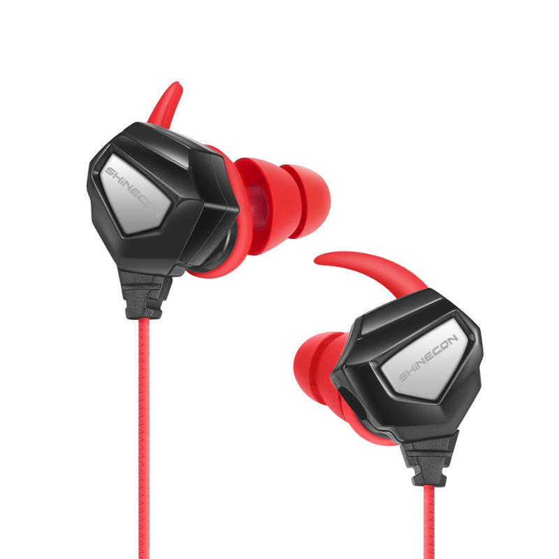 Tai nghe in-ear trò chơi thể thao điện tử gà ăn theo phong cách mới nhất với mỏ neo lúa mì tai nghe trò chơi di động trực tiếp RK-C106